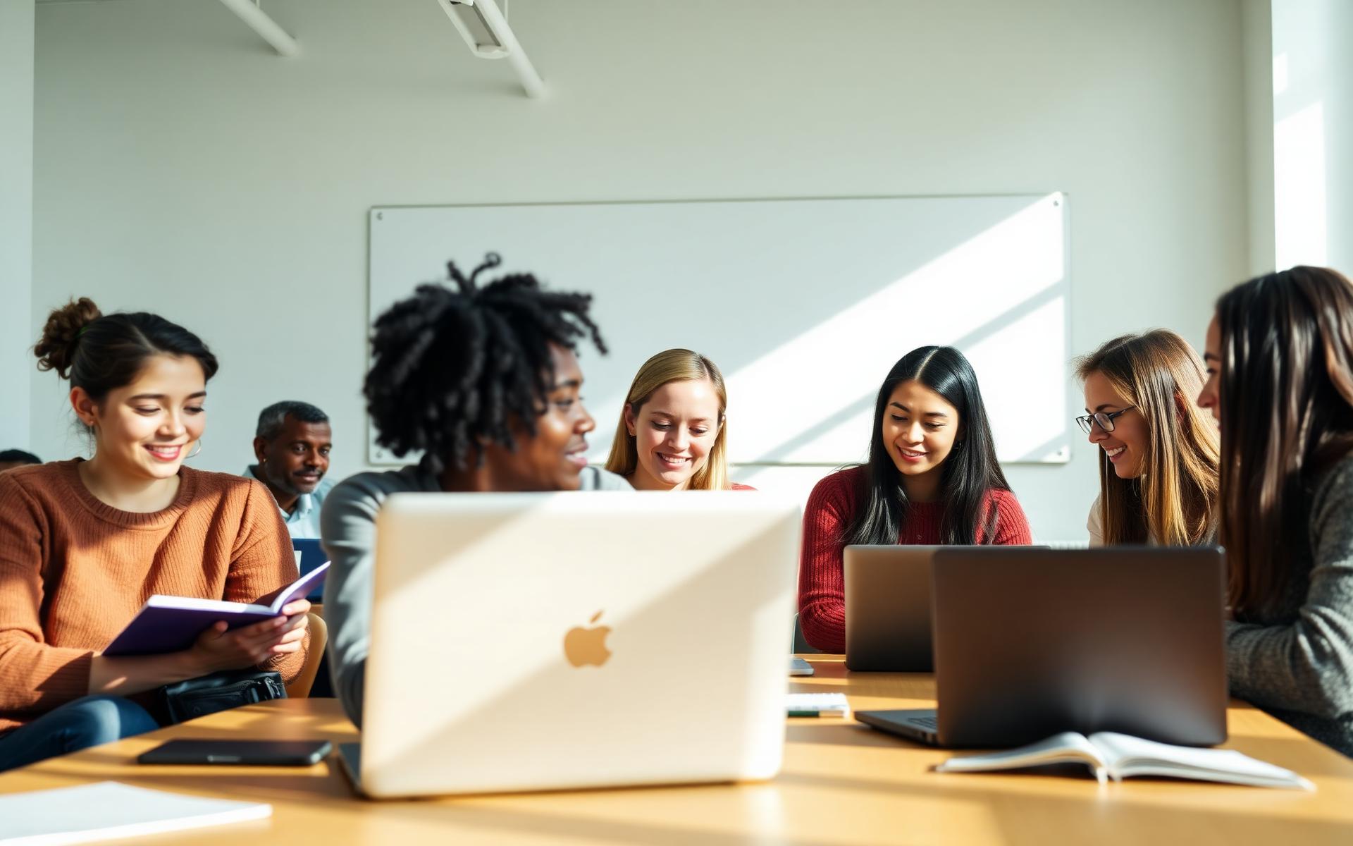 Students learning